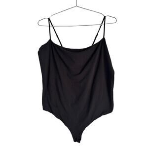 Skims Fits Everybody Women Sleeveless Cami Bodysuit Black 4X NWT